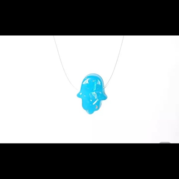HAMSA Hand Transparent  Choker - Picture 2 of 3